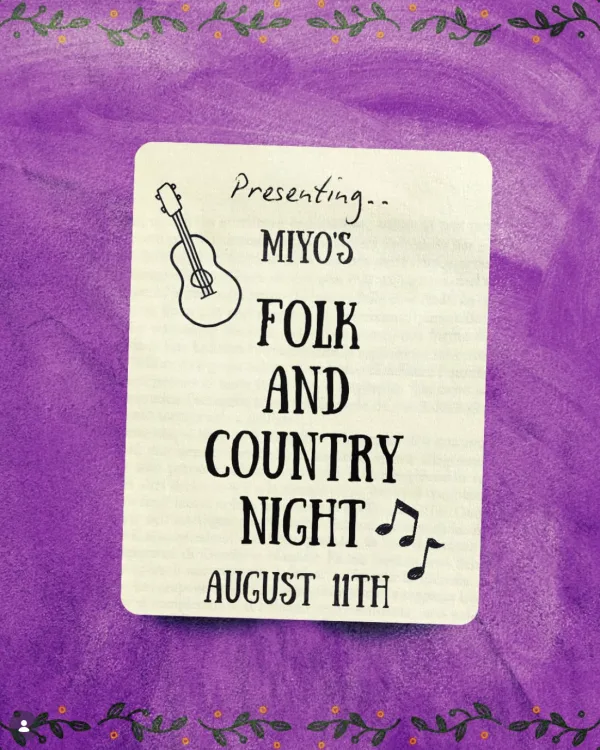 MIYO's folk & country night