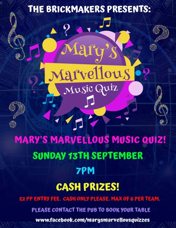 Mary's marvellous music quiz 