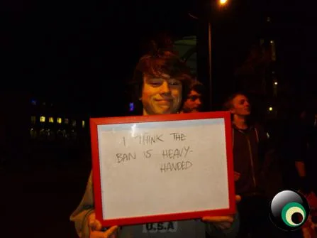 Demo against Norwich Skateboarding ban