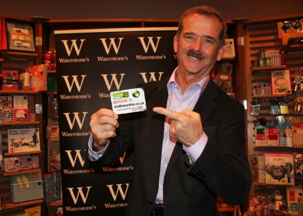 Signing with Astronaut Chris Hadfield