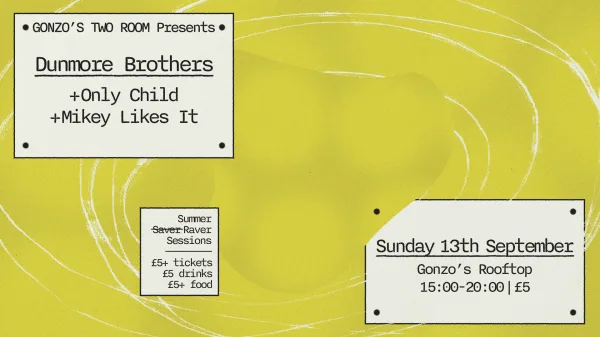 Rooftop Sunday Session w Dunmore Brothers (Summer Closing)