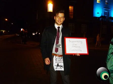 Demo against Norwich Skateboarding ban
