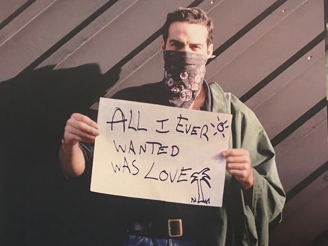 One of the signs from Gillian Wearing’s exhibition
