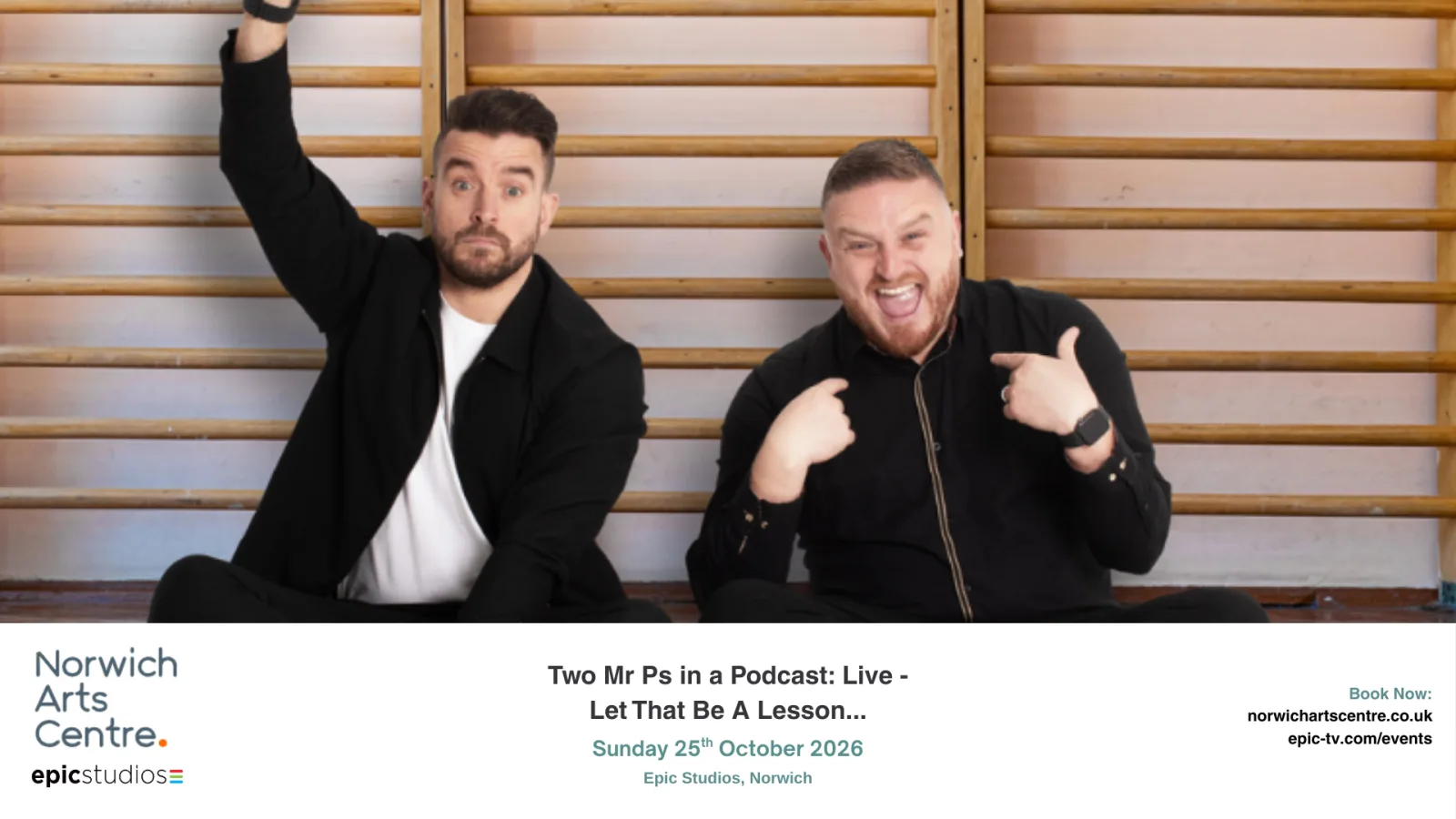 Two Mr Ps in a Podcast: Live - Let That Be A Lesson...