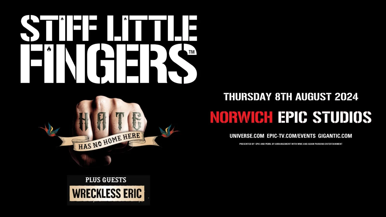 STIFF LITTLE FINGERS & WRECKLESS ERIC