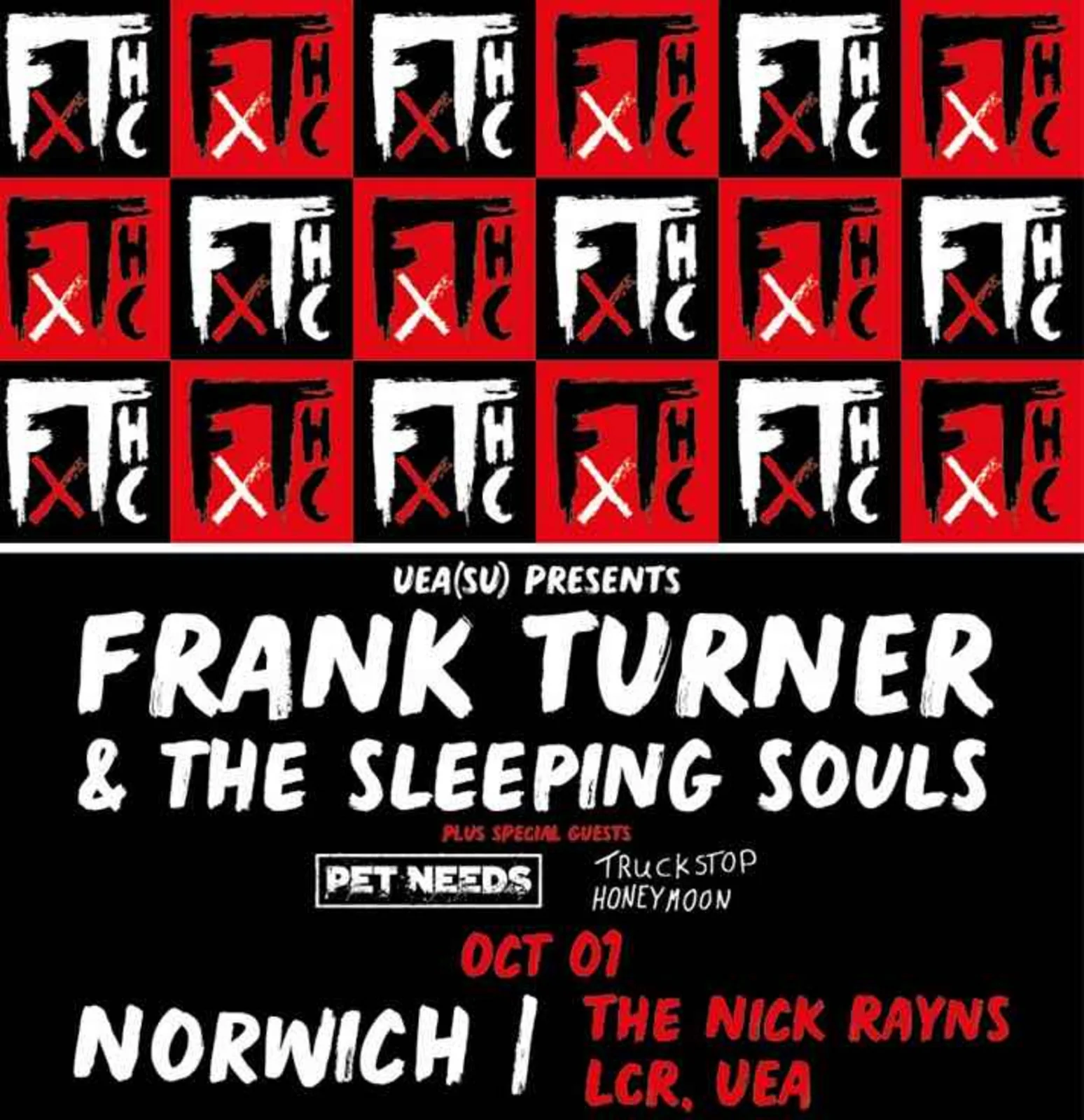 FRANK TURNER & THE SLEEPING SOULS, PET NEEDS & TRUCKSTOP HONEYMOON