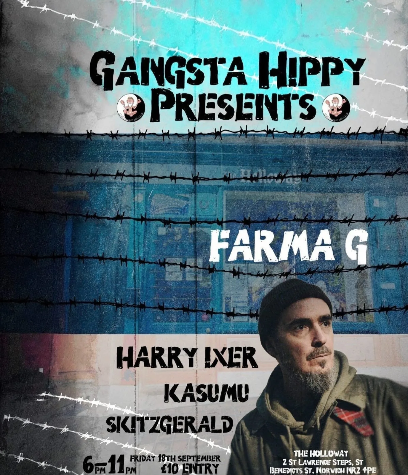 Gangsta Hippie presents Farma G + Harry Ixer + Kasumu + Skitzgerald