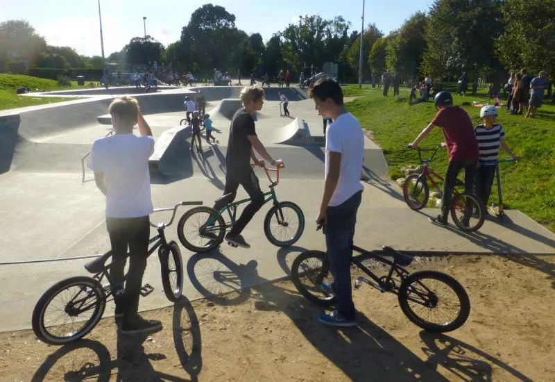 #360kickflip @ Eaton Park Skate Park