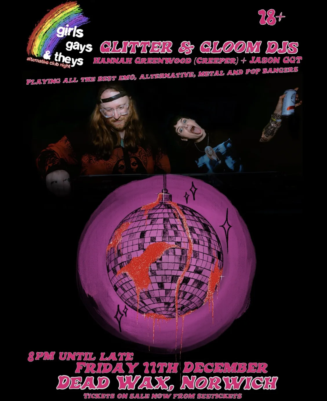 GIRLS, GAYS & THEYS FT GLITTER & GLOOM DJS