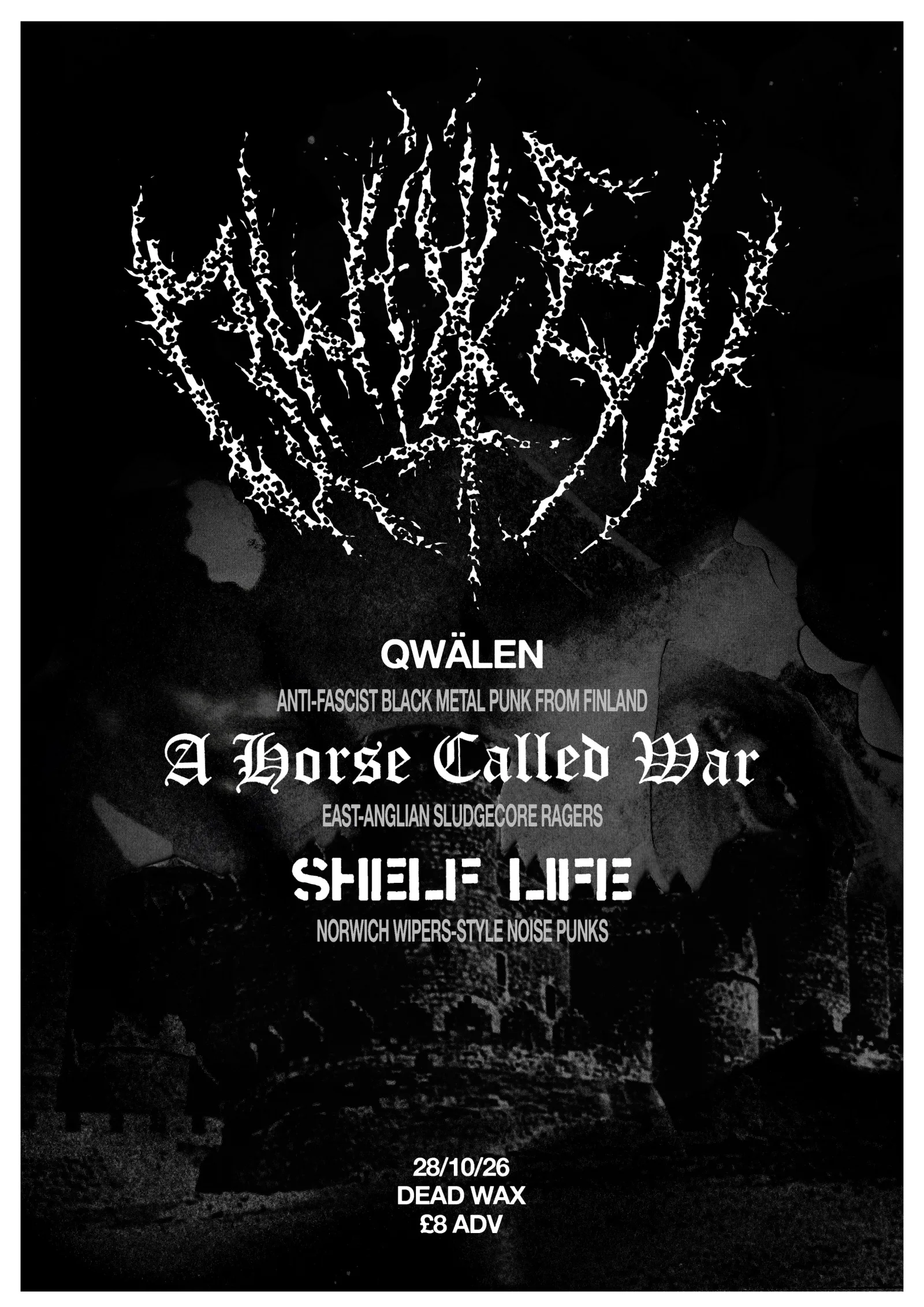 Qwälen + A Horse Called War + Shelf Life
